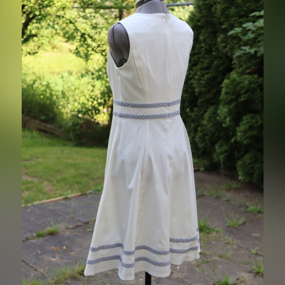 Calvin Klein White Sailor Style Dress - Picture 4 of 6